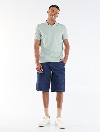 Polo liso de manga corta