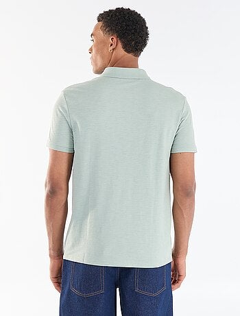Polo liso de manga corta