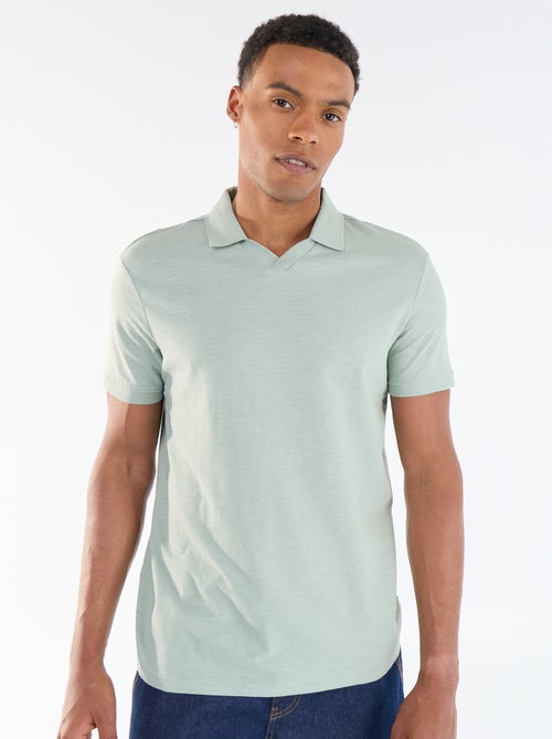 Polo liso de manga corta - Kiabi Polo liso de manga corta - Kiabi