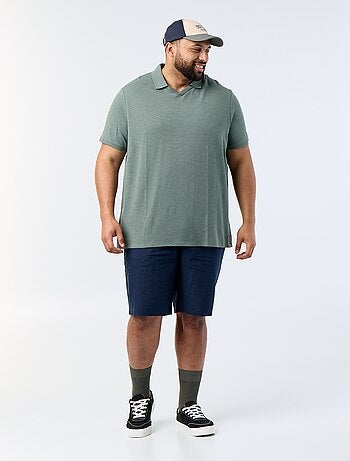 Polo liso de manga corta