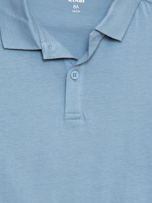 Polo liso de manga larga - Kiabi