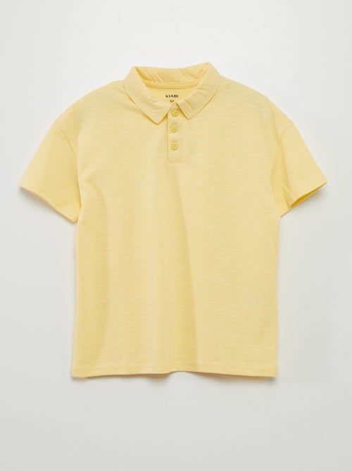 Polo liso de punto - Kiabi