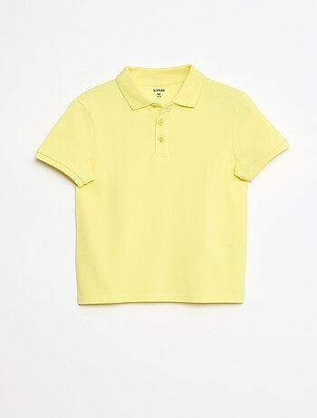 Polo liso de punto de piqué