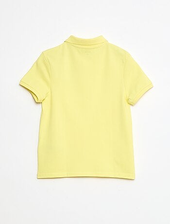 Polo liso de punto de piqué
