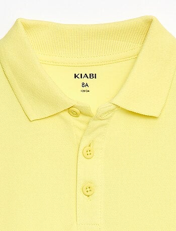 Polo liso de punto de piqué