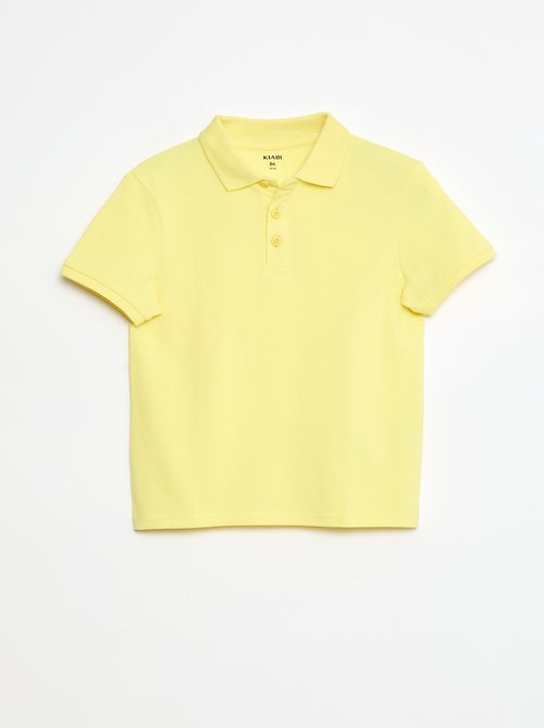 Polo liso de punto de piqué - Kiabi