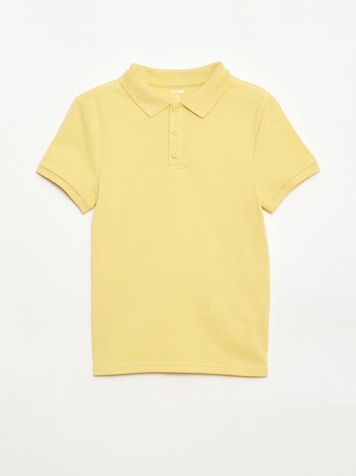 Polo liso de punto de piqué - Kiabi