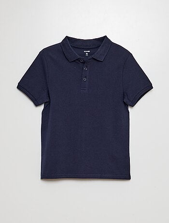 Polo liso de punto de piqué