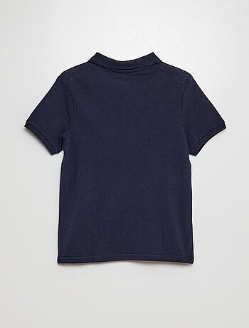 Polo liso de punto de piqué