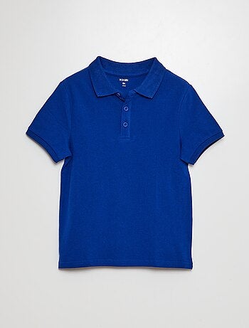 Polo liso de punto de piqué