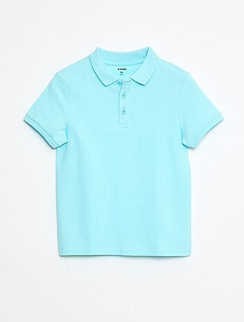 Polo liso de punto de piqué