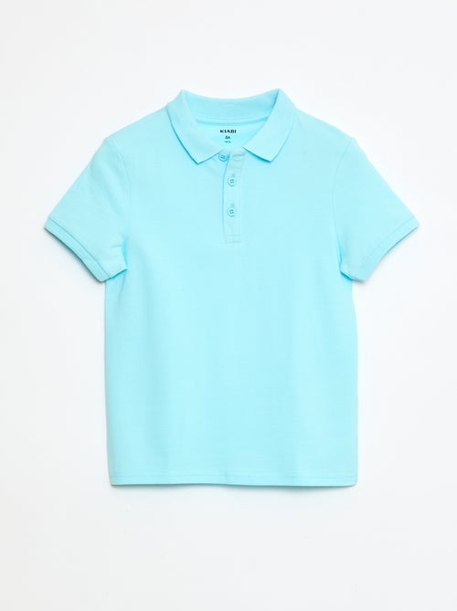 Polo liso de punto de piqué - Kiabi