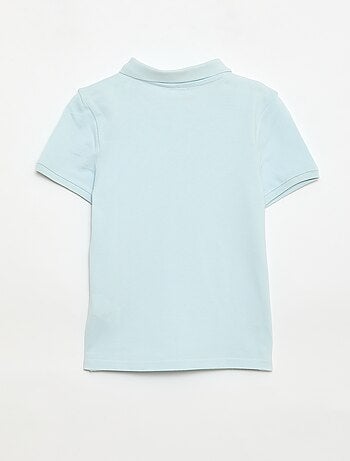 Polo liso de punto de piqué