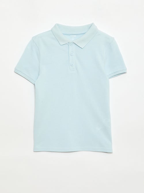 Polo liso de punto de piqué - Kiabi