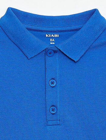 Polo liso de punto de piqué
