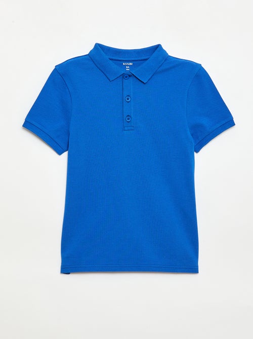 Polo liso de punto de piqué - Kiabi