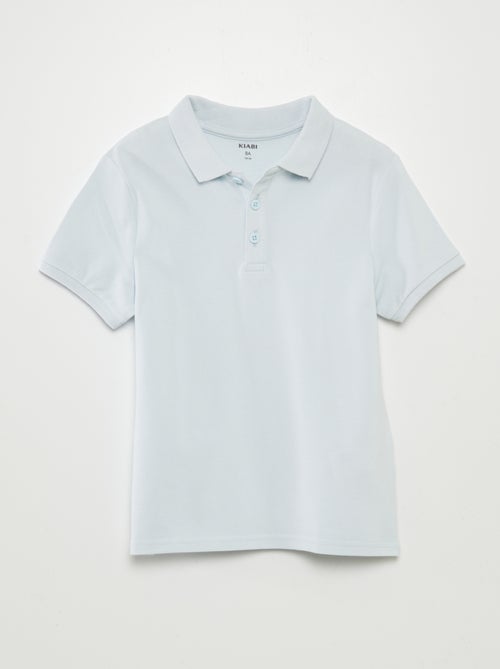 Polo liso de punto de piqué - Kiabi