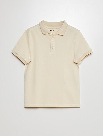 Polo liso de punto de piqué