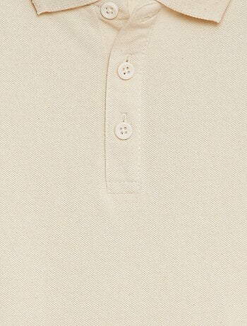 Polo liso de punto de piqué