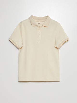 Polo liso de punto de piqué