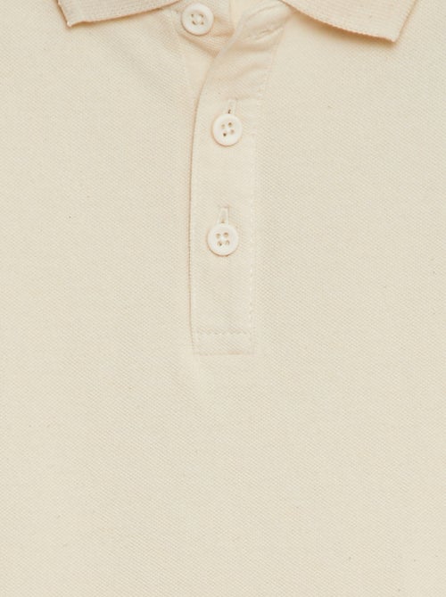 Polo liso de punto de piqué - Kiabi