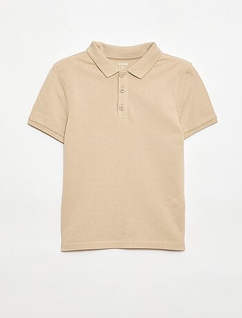 Polo liso de punto de piqué