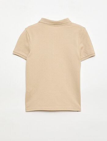 Polo liso de punto de piqué