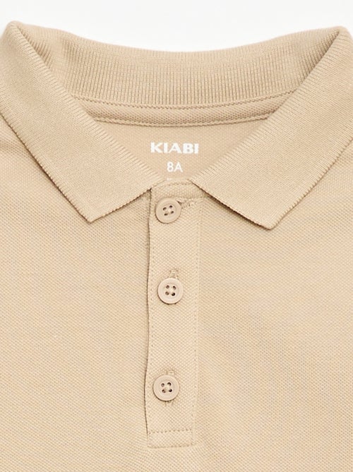 Polo liso de punto de piqué - Kiabi