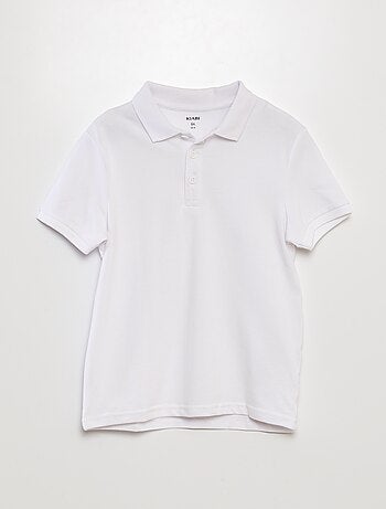 Polo liso de punto de piqué