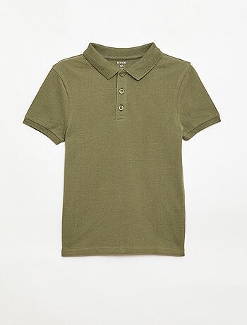 Polo liso de punto de piqué