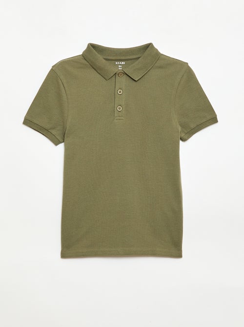 Polo liso de punto de piqué - Kiabi