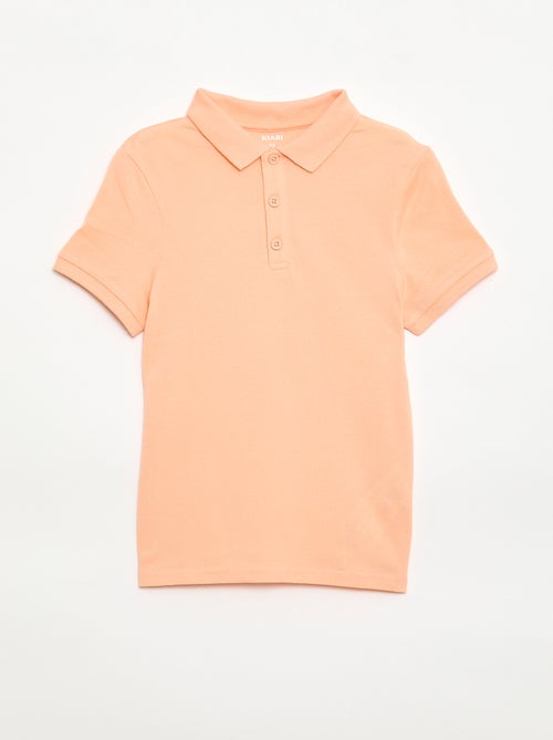 Polo liso de punto de piqué - Kiabi