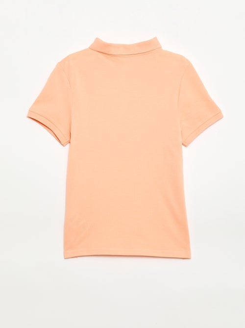 Polo liso de punto de piqué - Kiabi