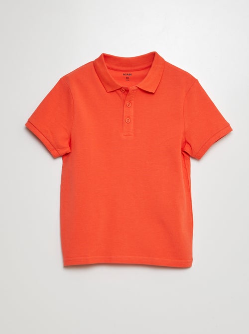 Polo liso de punto de piqué - Kiabi