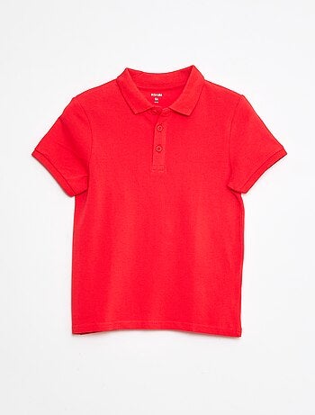 Polo liso de punto de piqué