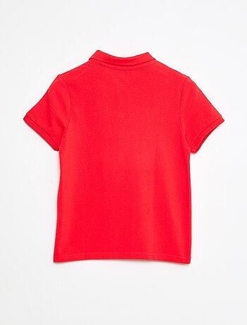 Polo liso de punto de piqué