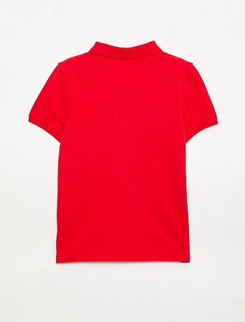 Polo liso de punto de piqué