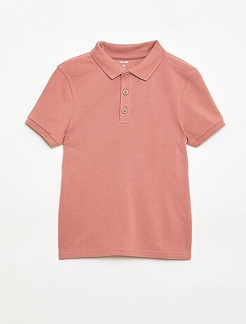 Polo liso de punto de piqué