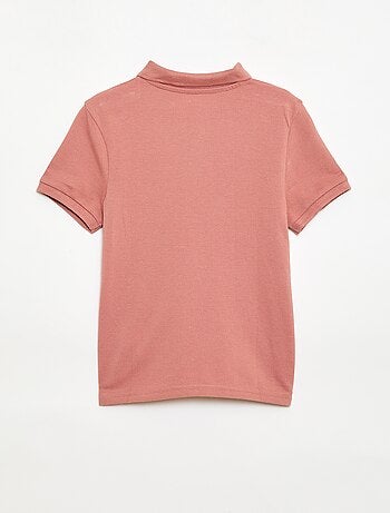 Polo liso de punto de piqué