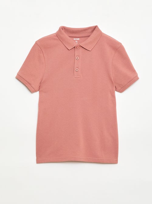 Polo liso de punto de piqué - Kiabi