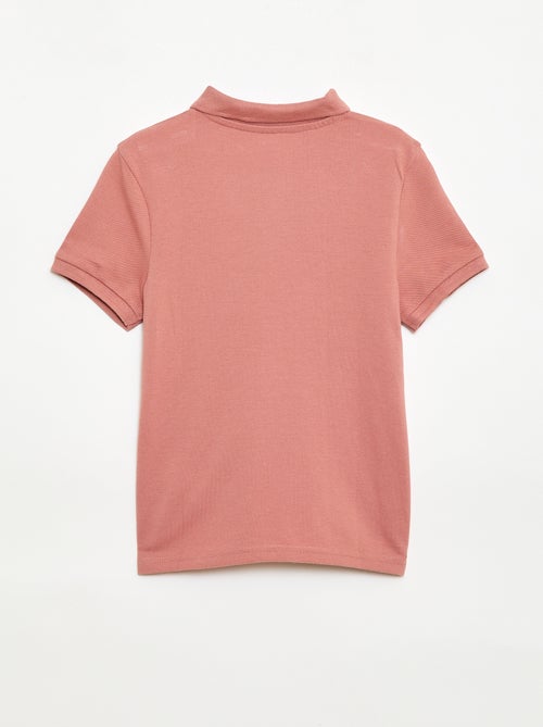 Polo liso de punto de piqué - Kiabi