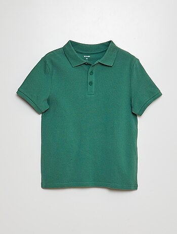 Polo liso de punto de piqué