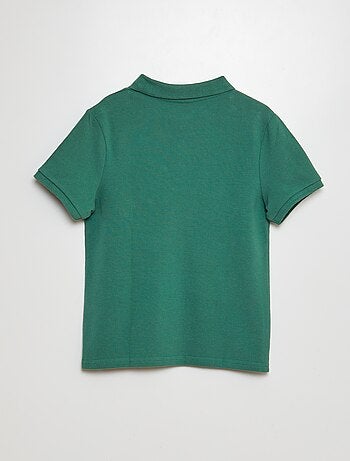 Polo liso de punto de piqué