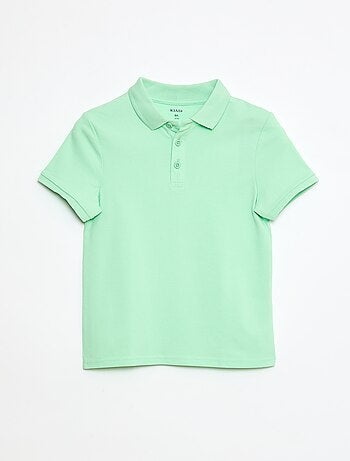 Polo liso de punto de piqué