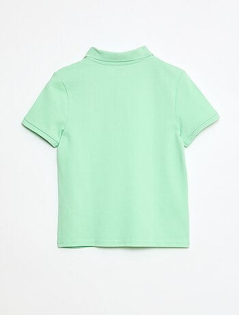 Polo liso de punto de piqué