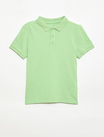 Polo liso de punto de piqué