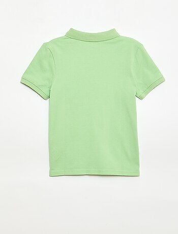 Polo liso de punto de piqué