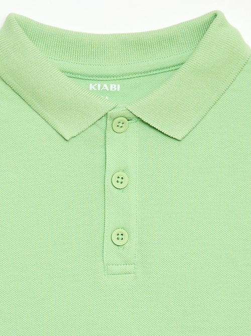 Polo liso de punto de piqué - Kiabi