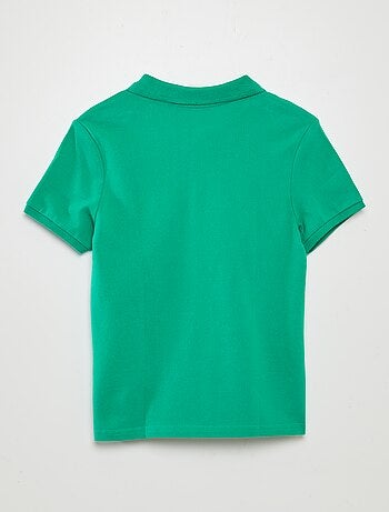 Polo liso de punto de piqué