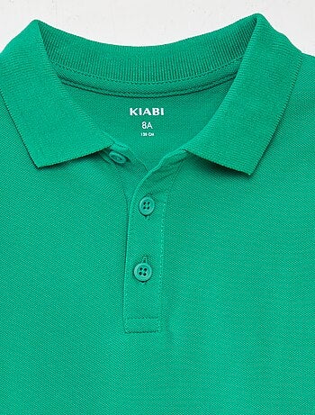 Polo liso de punto de piqué